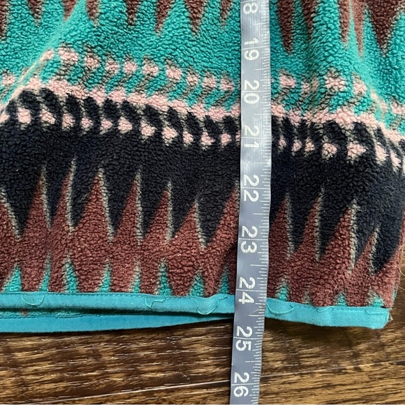 Patagonia Synchilla snap T laughing waters Aztec brown fleece pullover M read - Picture 13 of 16